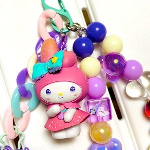 Sanrio Key Beaded Chain/Bag Pendant